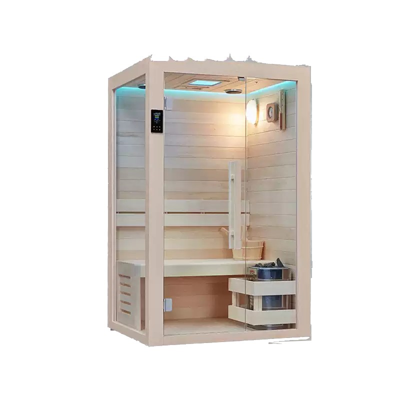 Dwuosobowa sauna z kamieniami wulkanicznymi